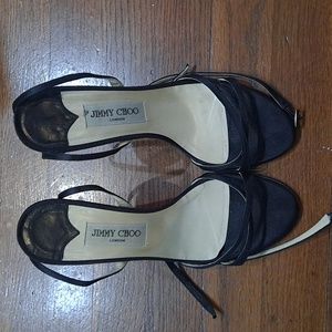 Jimmy Choo black heels Prom Wedding Formal Evening